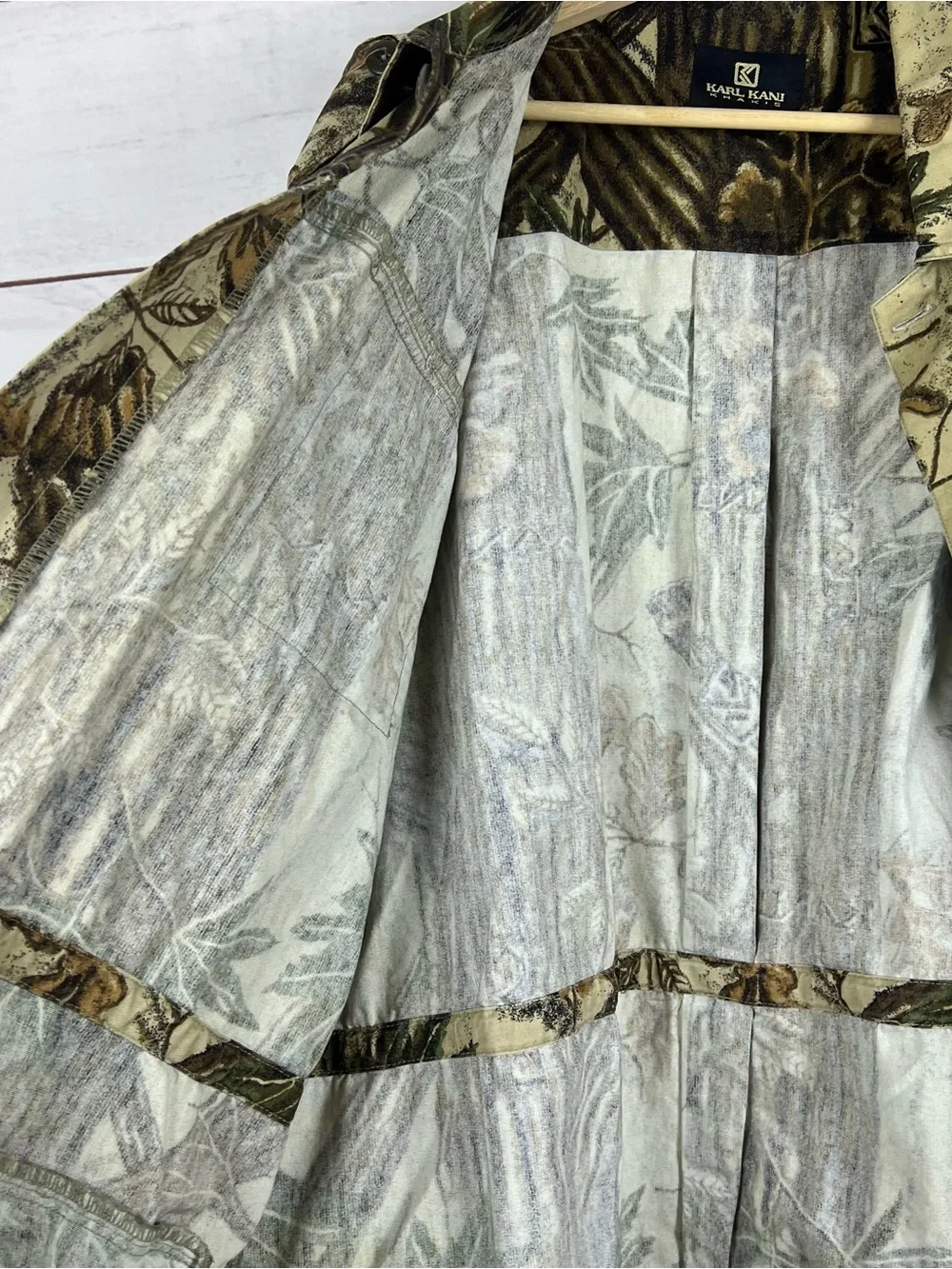 Vintage Karl Kani Khakis Button Jacket Mens XL Camo Hip Hop 90s